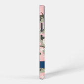 ピンクと緑の迷彩自分の名前をパーソナライズ SAMSUNG GALAXYケース (右側面)