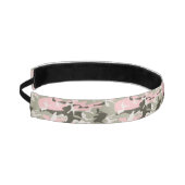 ピンクと緑の迷彩、軍隊、陸軍 アスレチックヘッドバンド (左)