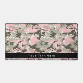 ピンクと緑の迷彩、軍隊、陸軍 デスクマット (正面)