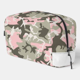 ピンクと緑の迷彩、軍隊、陸軍 ドップキット