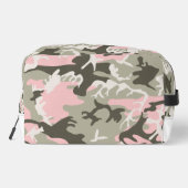 ピンクと緑の迷彩、軍隊、陸軍 ドップキット (裏面)