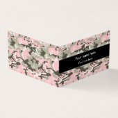 ピンクと緑の迷彩、軍隊、陸軍 名刺 (外部)