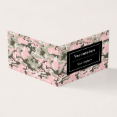 ピンクと緑の迷彩、軍隊、陸軍 名刺 (外部)