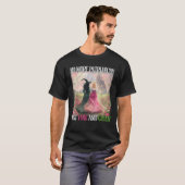 ピンクと緑の魔女のハロウィン、家父長制はもういらない Tシャツ (正面フル)