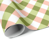 ピンクと緑 ラッピングペーパー (ロールコーナー)