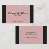 ピンクと織り 名刺 (正面/裏面)