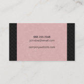 ピンクと織り 名刺 (裏面)