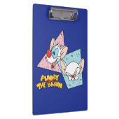 ピンクと脳 |レトロキャラクターグラフィックス クリップボード (右)