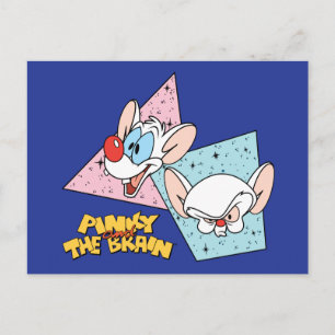 ピンクと脳  レトロキャラクターグラフィックス ポストカード