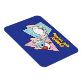 ピンクと脳 |レトロキャラクターグラフィックス マグネット (右側)