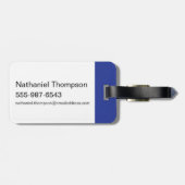 ピンクと脳 |レトロキャラクターグラフィックス ラゲッジタグ (裏面横)