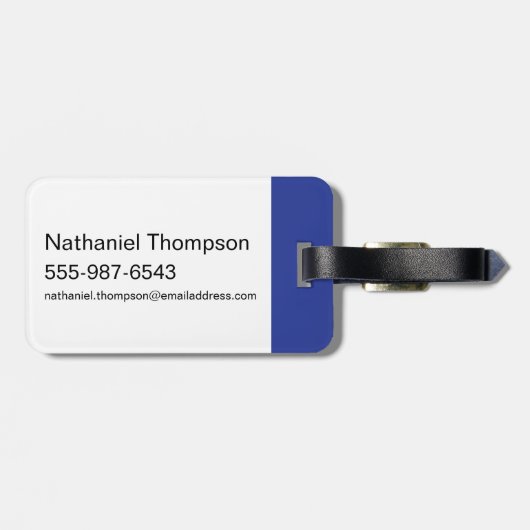 ピンクと脳 |レトロキャラクターグラフィックス ラゲッジタグ (裏面横)