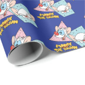 ピンクと脳 |レトロキャラクターグラフィックス ラッピングペーパー (ロールコーナー)