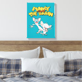 ピンクと脳 |ロゴの表示 キャンバスプリント (インサイチュ (寝室))