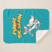 ピンクと脳 |ロゴの表示 シェルパブランケット (正面(横))