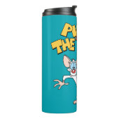 ピンクと脳 |ロゴの表示 タンブラー (回転左)