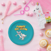 ピンクと脳 |ロゴの表示 ペーパープレート (パーティー)