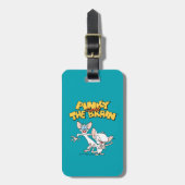 ピンクと脳 |ロゴの表示 ラゲッジタグ (正面縦)