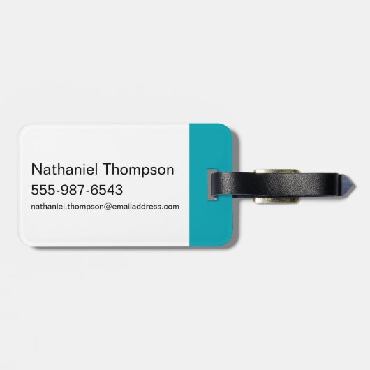 ピンクと脳 |ロゴの表示 ラゲッジタグ (裏面横)