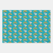 ピンクと脳 |ロゴの表示 ラッピングペーパーシート (正面)