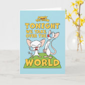 ピンクと脳 |世界を引き継ぐ カード (黄色い花)