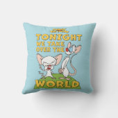 ピンクと脳 |世界を引き継ぐ クッション (裏面)