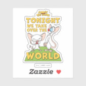 ピンクと脳 |世界を引き継ぐ シール (シート)