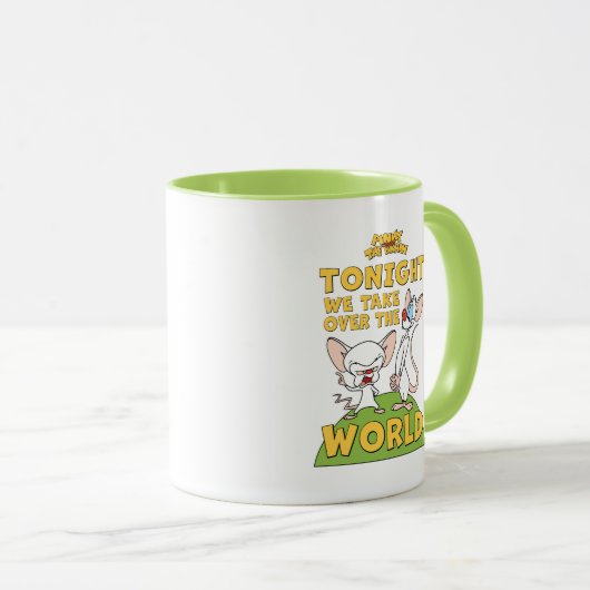 ピンクと脳 |世界を引き継ぐ マグカップ (正面右)