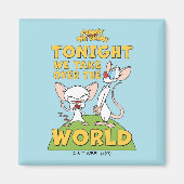 ピンクと脳 |世界を引き継ぐ マグネット (正面)