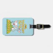 ピンクと脳 |世界を引き継ぐ ラゲッジタグ (正面横)