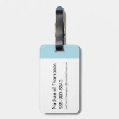 ピンクと脳 |世界を引き継ぐ ラゲッジタグ (裏面縦)