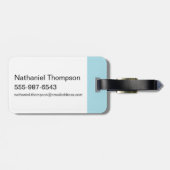 ピンクと脳 |世界を引き継ぐ ラゲッジタグ (裏面横)