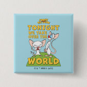 ピンクと脳 |世界を引き継ぐ 缶バッジ (正面)