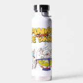 ピンクと脳 |研究室科学 ウォーターボトル (左面)