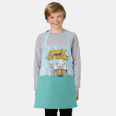 ピンクと脳 |研究室科学 エプロン (着用した状態)