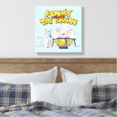 ピンクと脳 |研究室科学 キャンバスプリント (インサイチュ (寝室))