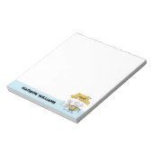 ピンクと脳 |研究室科学 ノートパッド (回転)