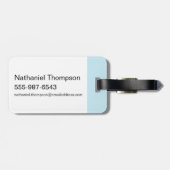 ピンクと脳 |研究室科学 ラゲッジタグ (裏面横)