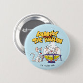 ピンクと脳 |研究室科学 缶バッジ (正面&裏面)