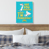 ピンクと脳 |考えてるのか？ キャンバスプリント (インサイチュ (寝室))