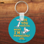 ピンクと脳 |考えてるのか? キーホルダー (正面)