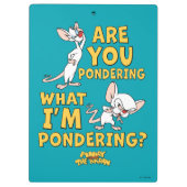 ピンクと脳 |考えてるのか？ クリップボード (裏面)