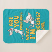 ピンクと脳 |考えてるのか？ シェルパブランケット (正面(横))