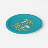 ピンクと脳 |考えてるのか？ ペーパープレート (アングル)