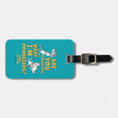 ピンクと脳 |考えてるのか？ ラゲッジタグ (正面横)