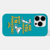 ピンクと脳 |考えてるのか? Case-Mate iPhoneケース (裏面 (横))