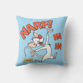 ピンクと脳 | Pinky "Narf!" クッション (裏面)