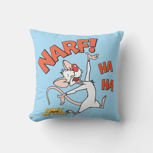 ピンクと脳 | Pinky "Narf!" クッション (正面)