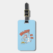 ピンクと脳 | Pinky "Narf!" ラゲッジタグ (正面縦)