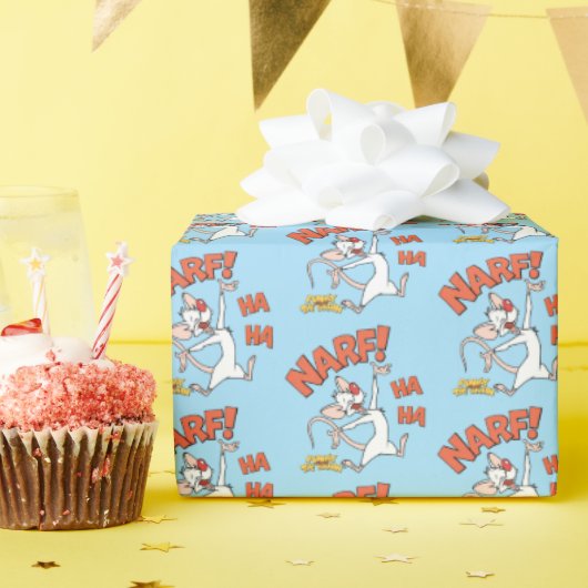 ピンクと脳 | Pinky "Narf!" ラッピングペーパー (誕生日パーティー)
